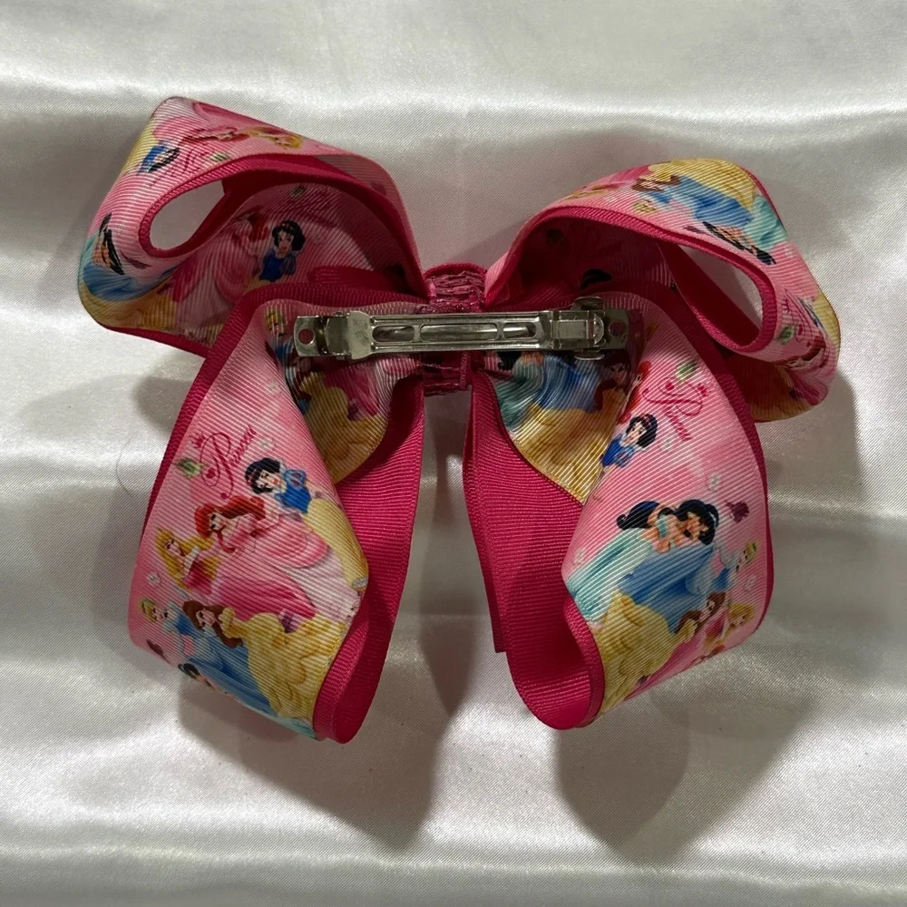Pink Princess Ribbon XLarge Hair Bow- bundle and save on shipping